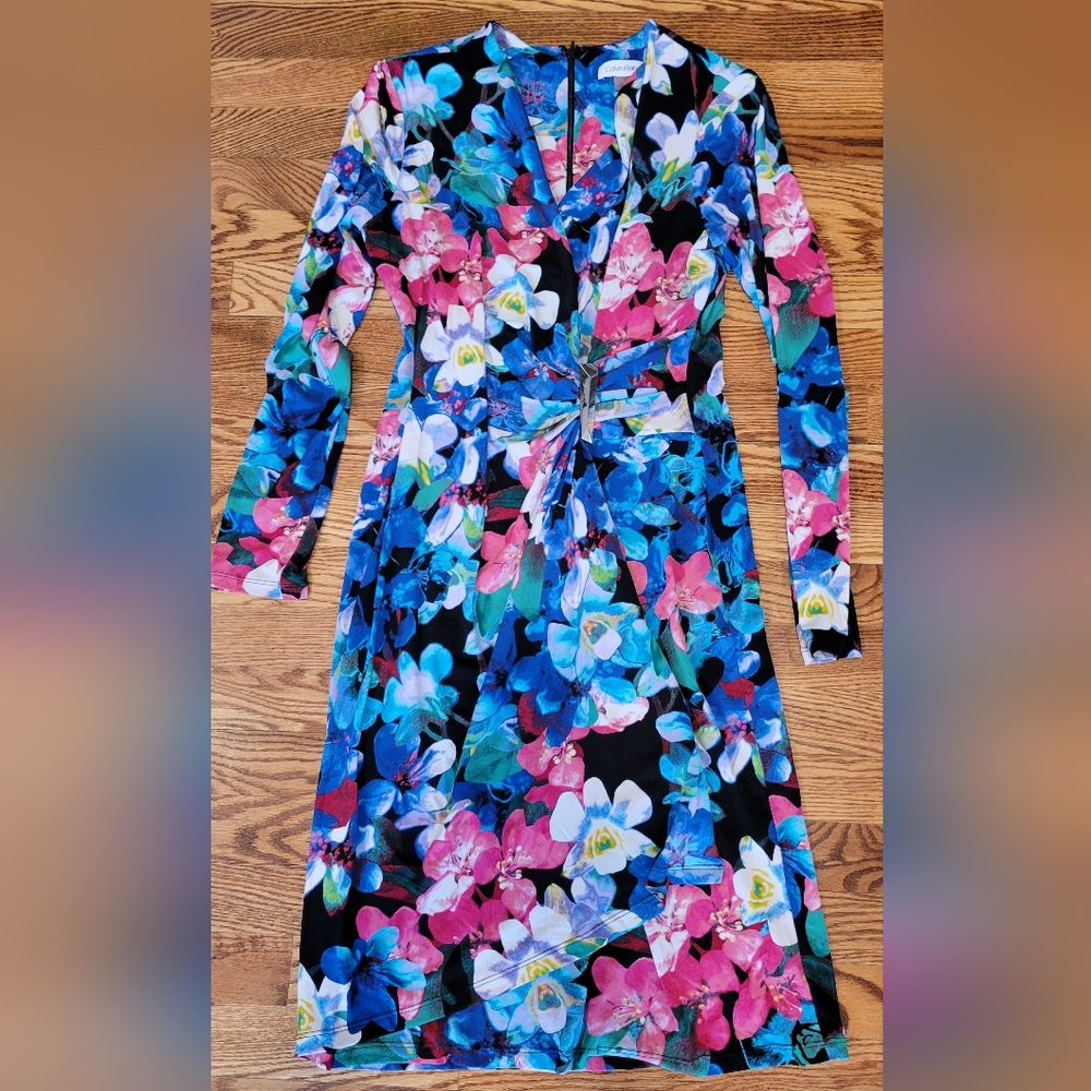 Calvin Klein women floral Dress  size 8